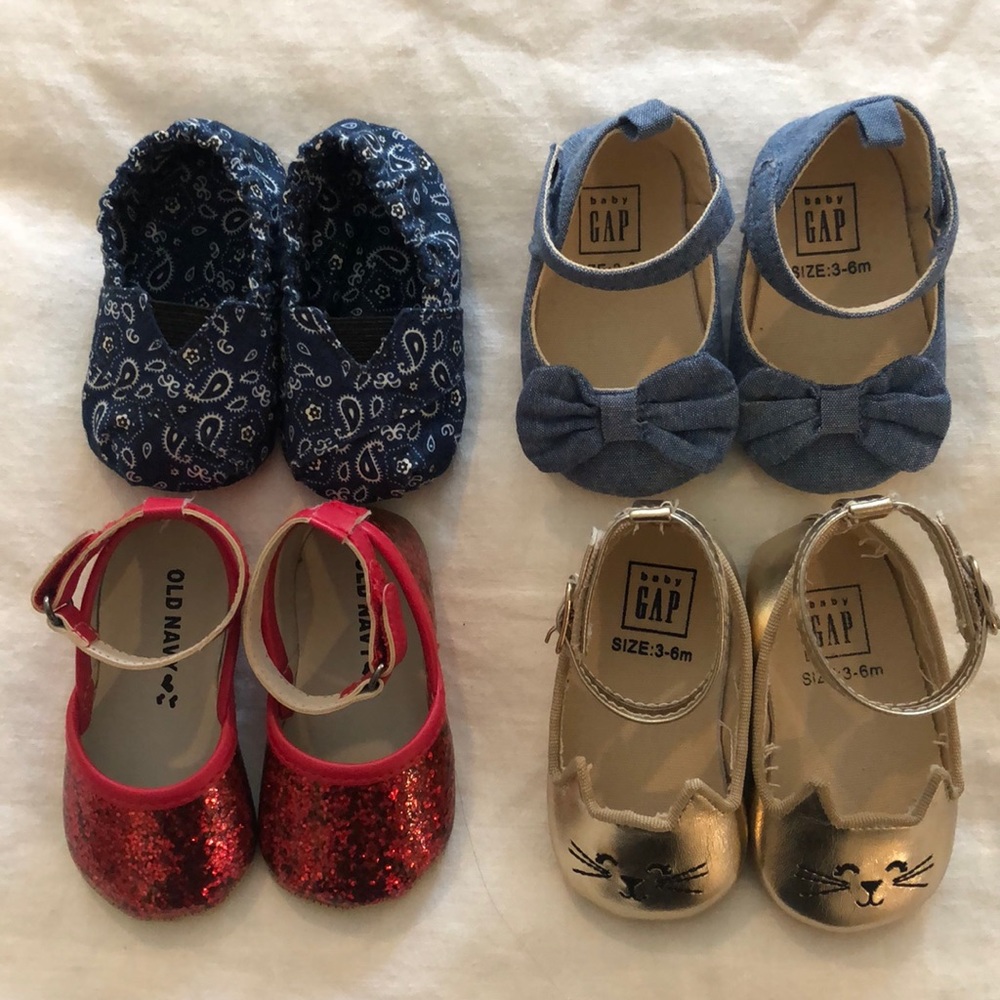 Shoe lot 3-6 month